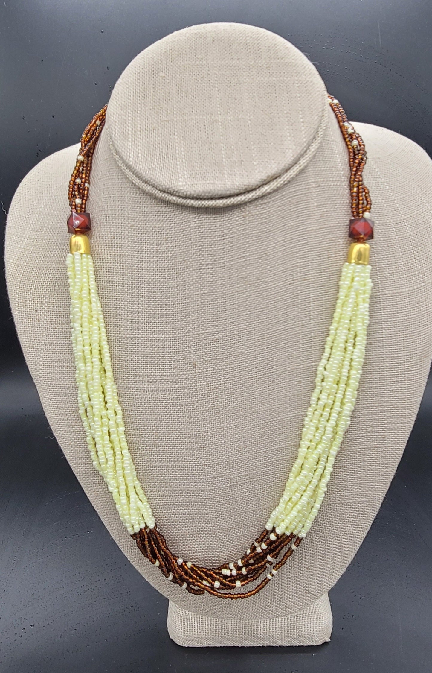 The Dinah Handmade Seed Bead Necklace