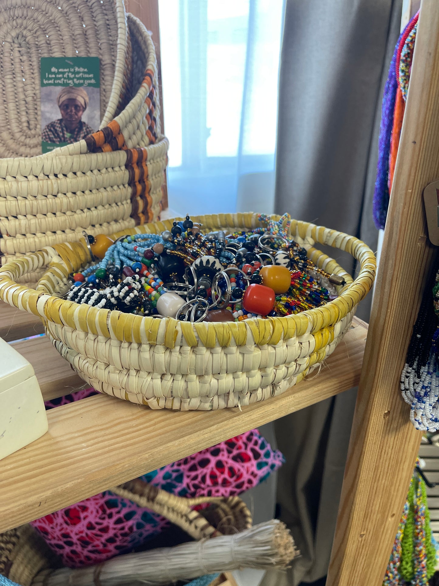 Turkana One of a Kind Handle Basket