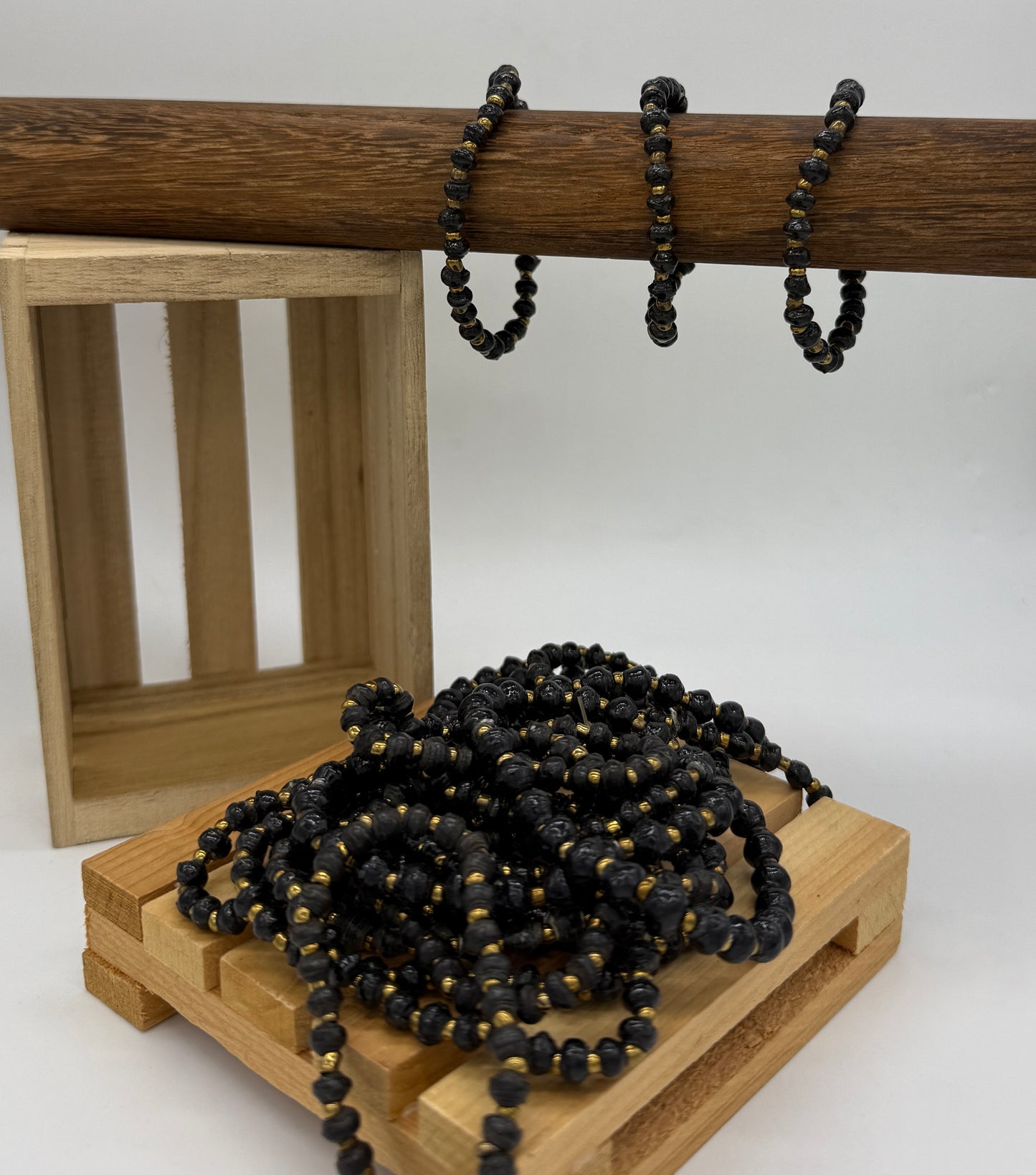 Mini Bead Single Strand Paper Bead Bracelets