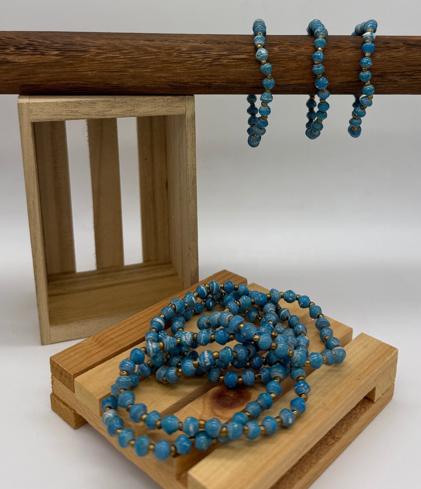 Mini Bead Single Strand Paper Bead Bracelets