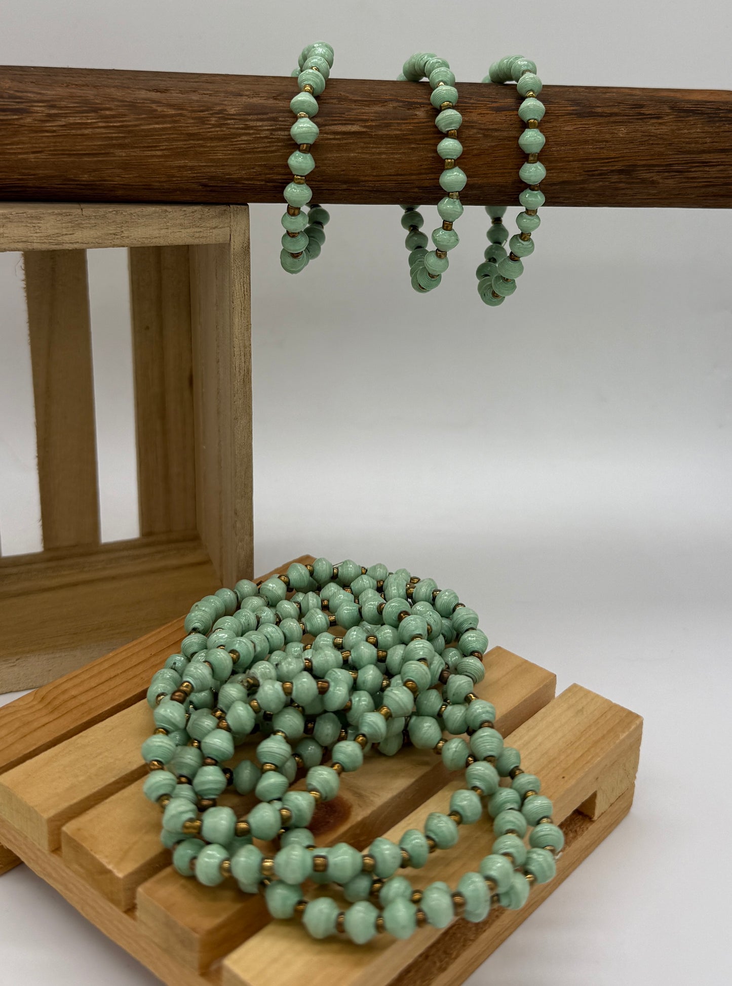 Mini Bead Single Strand Paper Bead Bracelets