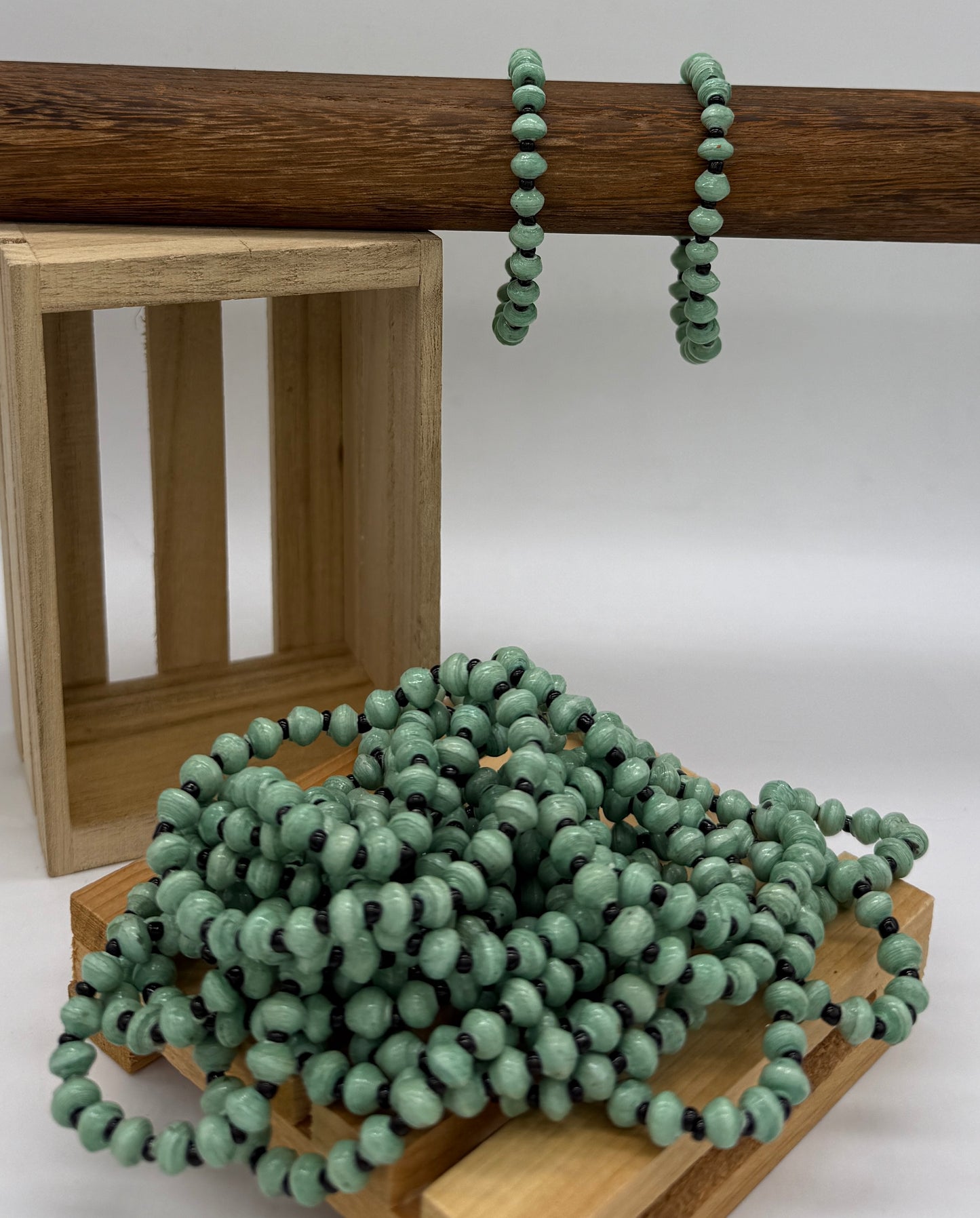 Mini Bead Single Strand Paper Bead Bracelets