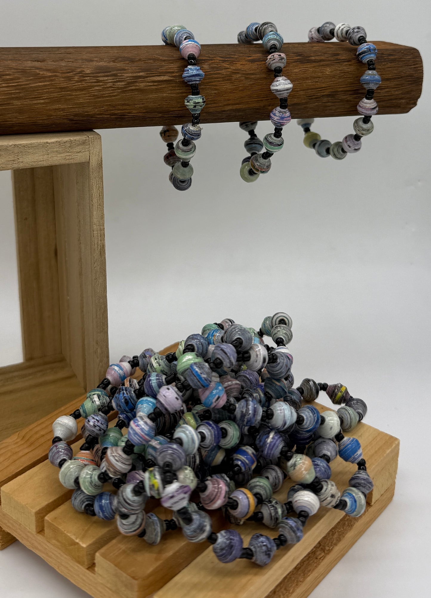 Mini Bead Single Strand Paper Bead Bracelets