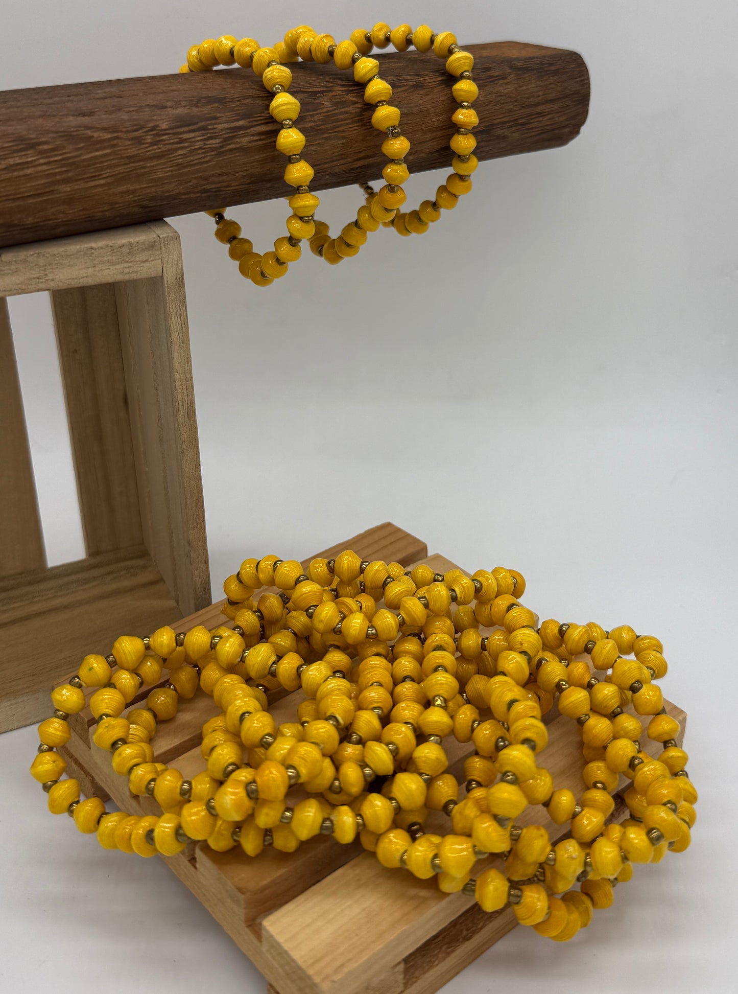 Mini Bead Single Strand Paper Bead Bracelets