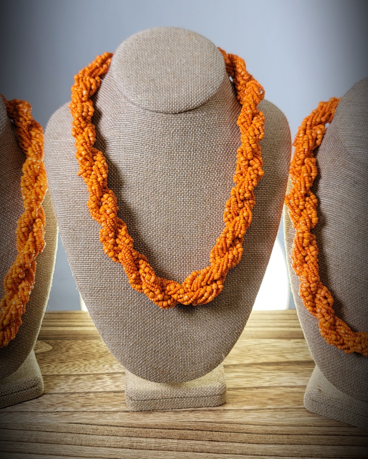 The Dorcas Handmade Braided Seed Bead Necklace