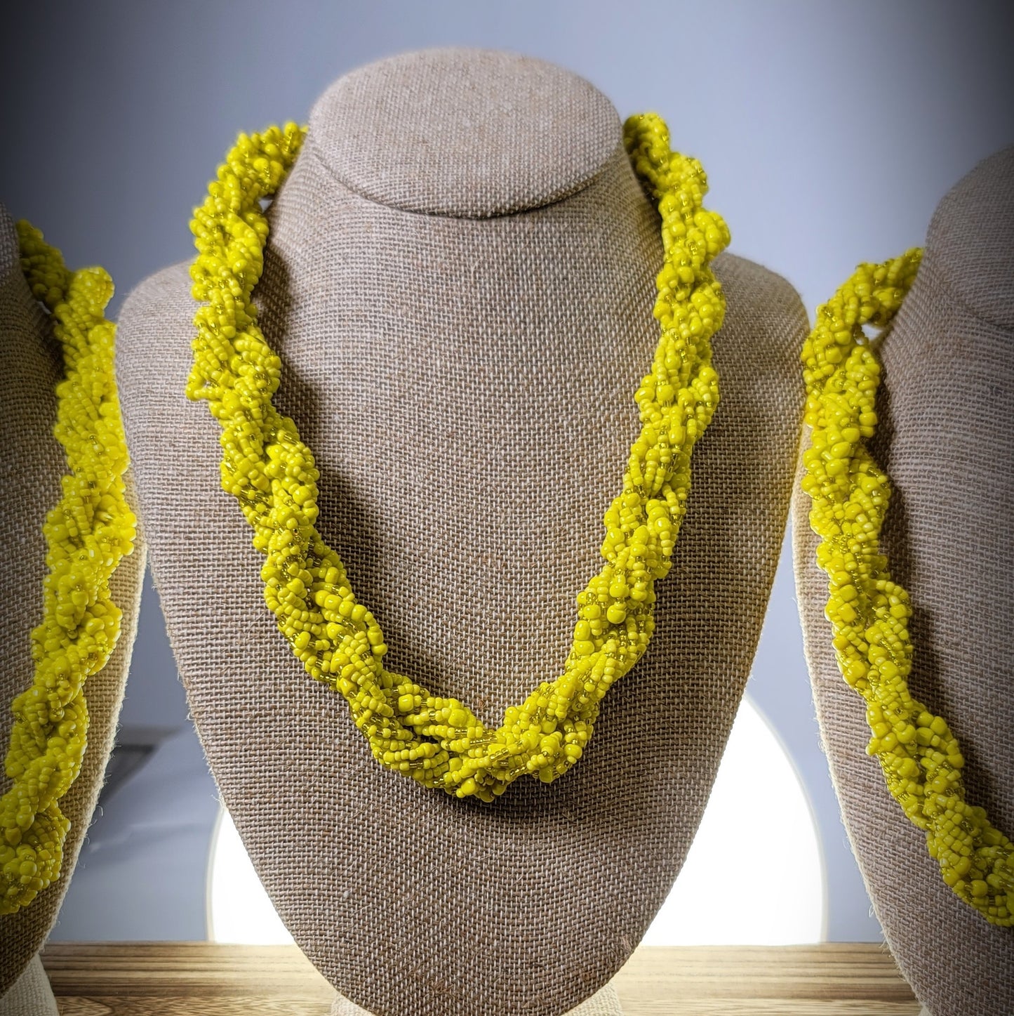 The Dorcas Handmade Braided Seed Bead Necklace