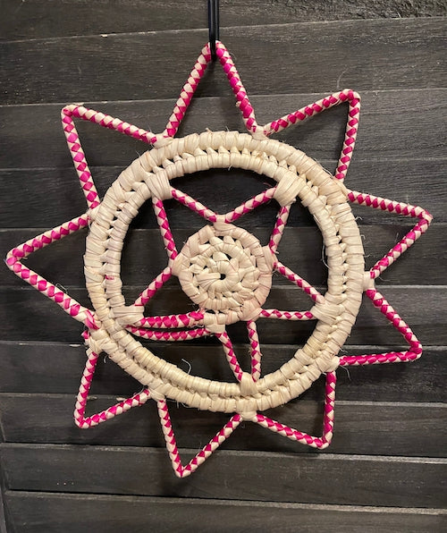 Hand Woven Pink Turkana African Trivet