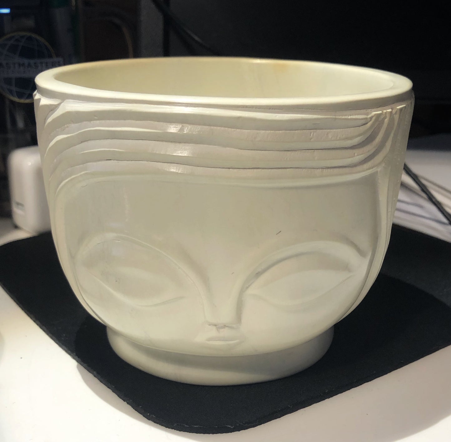 Soapstone Owl Planter