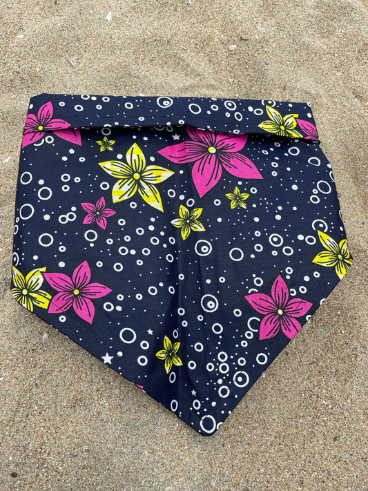 Navy Floral Multi Dog Bandana