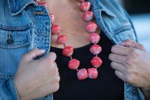Load image into Gallery viewer, Super Chunky Paper Bead Necklace Various Colors