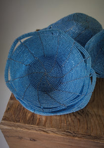 Handmade Seed Bead Bowl Style Basket