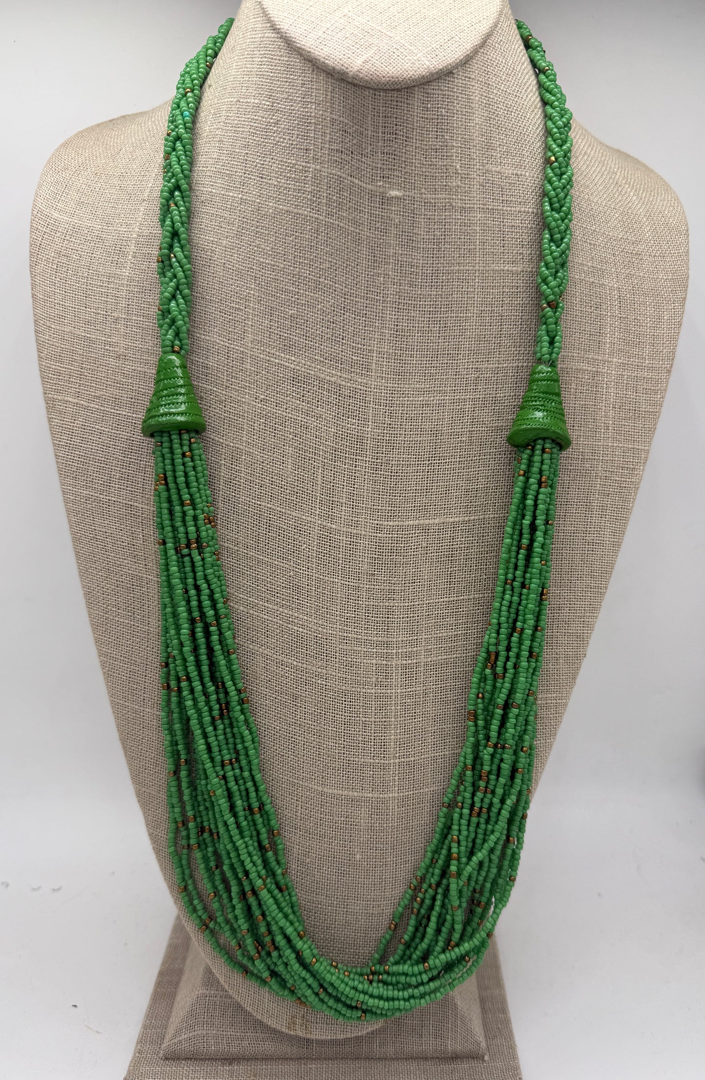 The Hellen Handmade Seed Bead Long Necklace