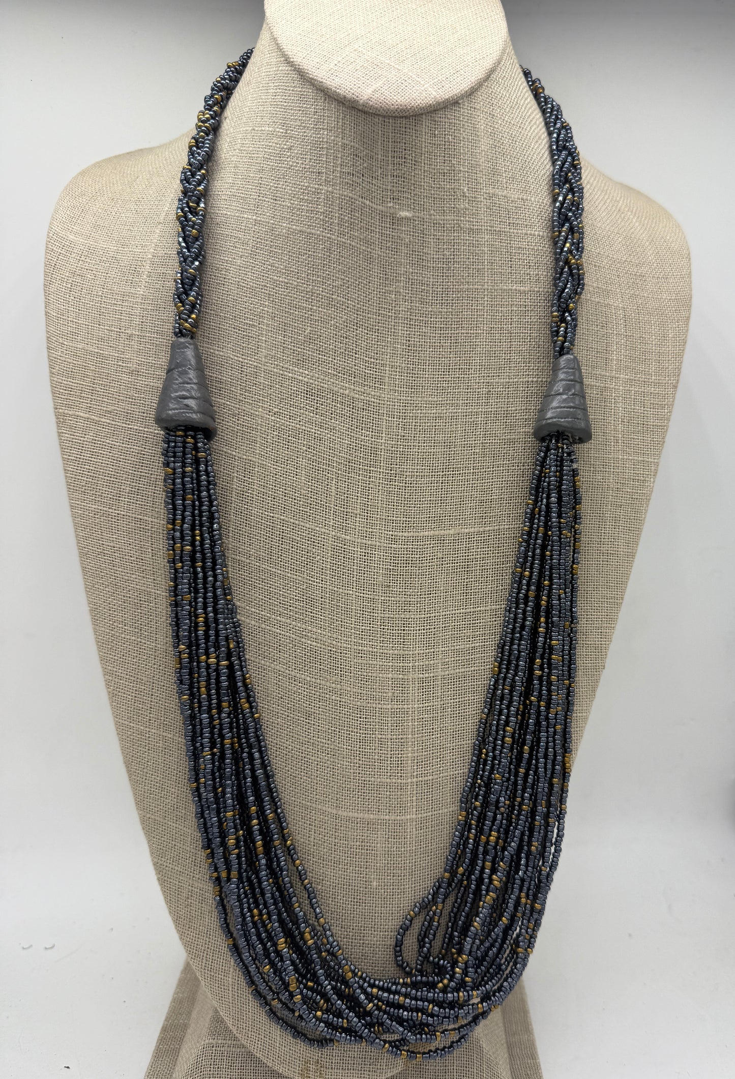 The Hellen Handmade Seed Bead Long Necklace