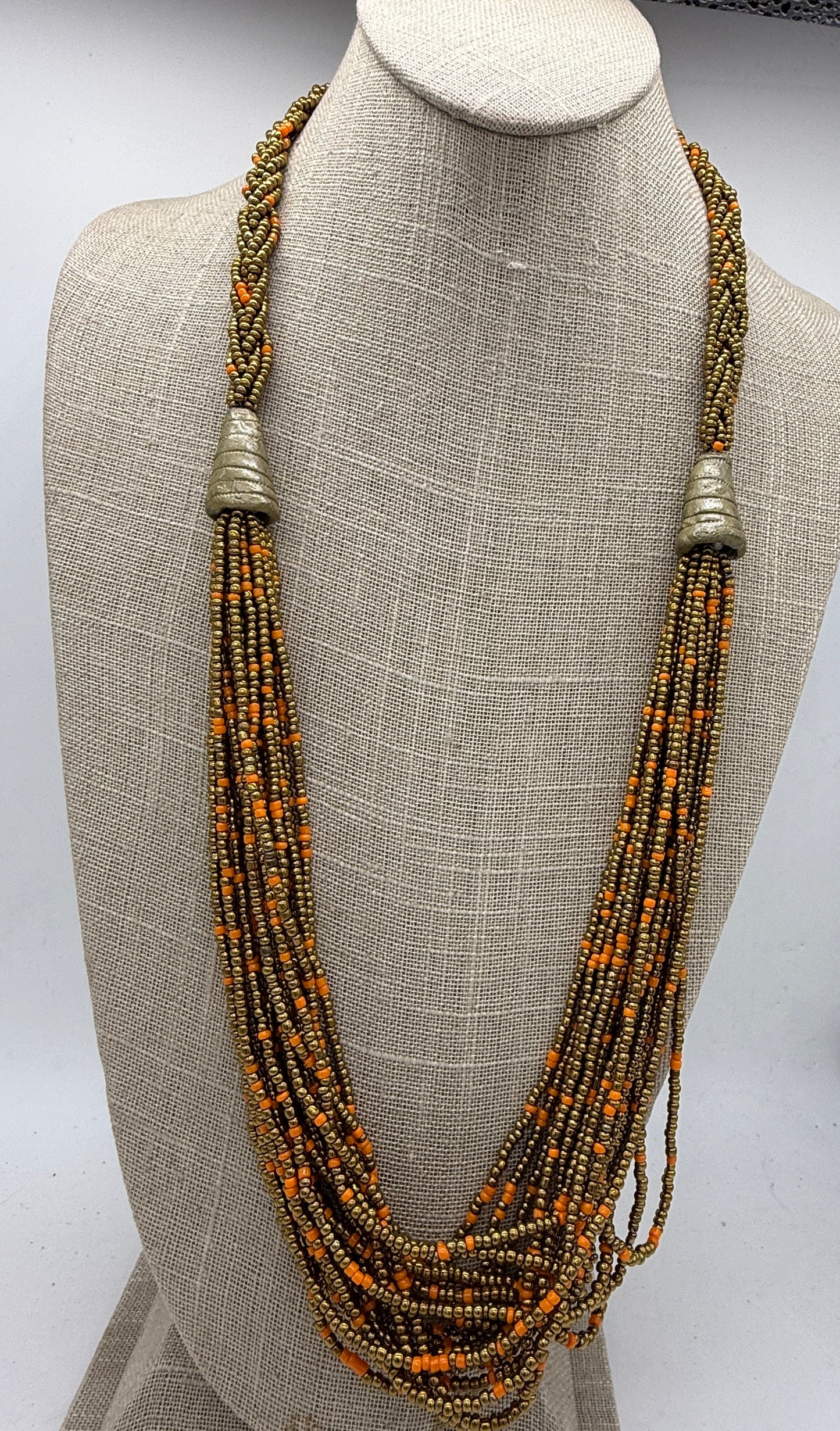 The Hellen Handmade Seed Bead Long Necklace