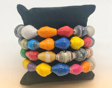 Load image into Gallery viewer, The Patricia Collection  Handmade Wrap Paper Bead Bracelet