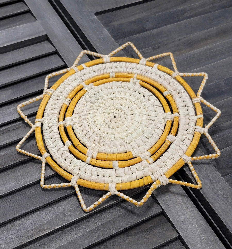 Hand Woven Sunburst Trivet