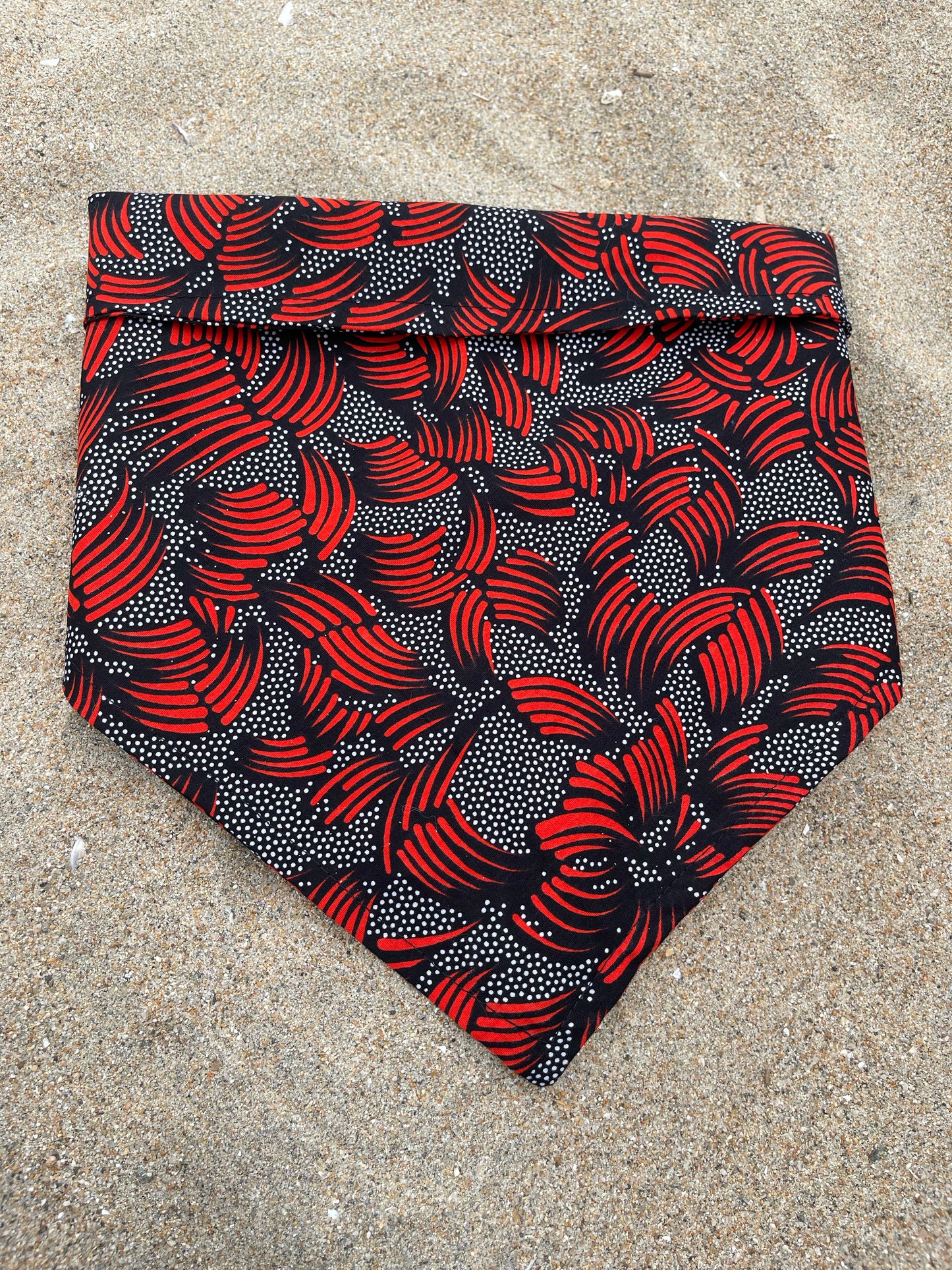 Rockstar Red and Black Dog Bandana