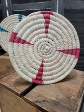 Load image into Gallery viewer, Turkana Collection Round Trivet Pink